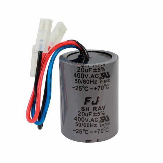 Capacitor de trabajo 20MF ±5%, 400V, para la caja de control AQUA PAK 3/4 HP modelo CCQA 3/4230