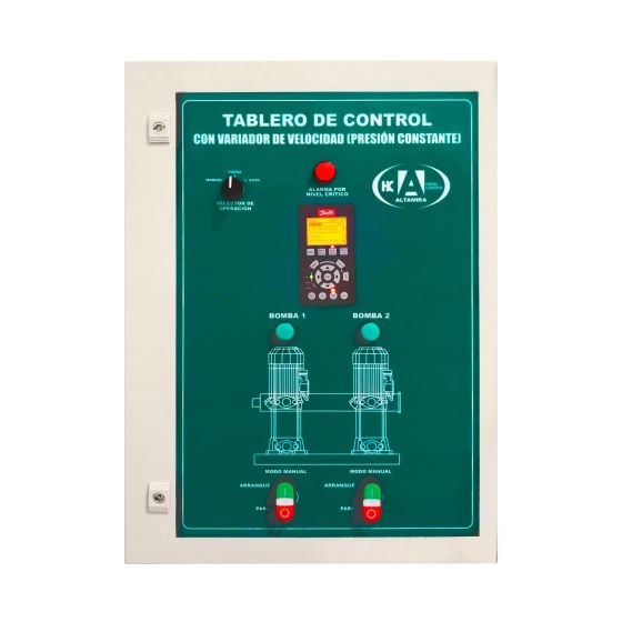Tablero dúplex alternador-simultaneador con variador de frecuencia