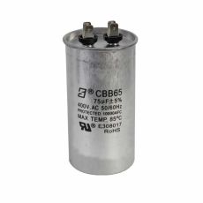 Capacitor de trabajo 75MF ±5%, 400V, para la caja de control AQUA PAK de 5 HP modelo CCQA 5230