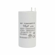 Capacitor 16MF ±5%, 425 - 475V, sin tornillo para las bombas PRISMA25, DELTA, DRAINEX, DRAINCOR