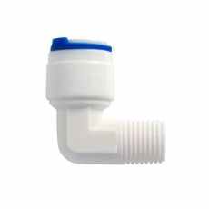 Adaptador codo tipo "L" para ósmosis inversa 400G (RM1/4", T3/8")