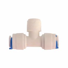 Adaptador tipo "T" para osmosis inversa 100G (T1/4", RM1/4", T1/4")