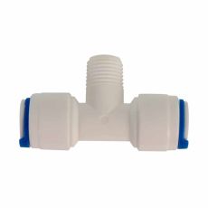 Adaptador tipo "T" para osmosis inversa 400G (T3/8", RM1/4", T3/8")