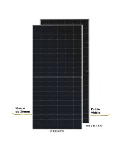 Panel con c&eacute;lulas fotovoltaicas bifaciales tipo N