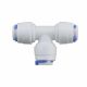 Adaptador tipo "T" para osmosis inversa de 100G (T1/4", T1/4", T1/4")