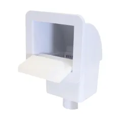 Desnatador de tapa cuadrada con canastilla para piscina