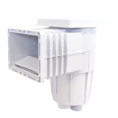 Desnatador de tapa cuadrada con canastilla para piscina